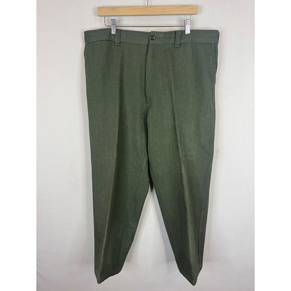 Filson Vintage 100% Virgin Wool Whipcord Trousers Forest Green Mens 40x28 Pants